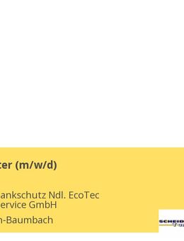 Betriebsleiter (m/w/d) - Ransbach-Baumbach