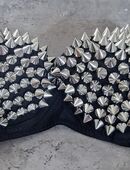 Punk Gothic Nieten BH / Größe 80D-85B-85C-90B / NEU in 45768