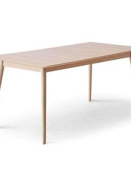 Hammel Furniture Esstisch Meza Designtisch mit Auszugsfunktion und 2 Einlegeplatten, abgerundete Tischplatte MDF, Massivholzgestell, in zwei Breiten