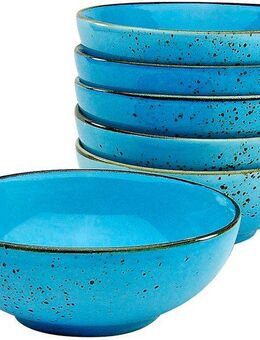 CreaTable Müslischale NATURE COLLECTION, Steinzeug, (Set, 6-tlg), Salatschale, Snackschale, Ø 16,5 cm