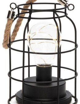 KONSTSMIDE LED Laterne Weihnachtsdeko, LED fest integriert, Warmweiß, LED Metalllaterne, rund