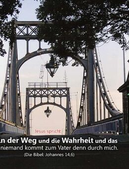 Christliches Poster A2: Kaiser-Wilhelm-Brücke verträumt - NEUWARE - Edition Katzenstein - Wilhelmshaven