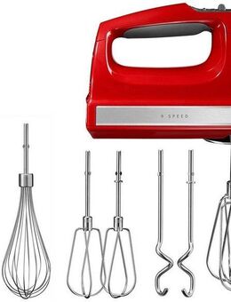 KitchenAid Handmixer 5KHM9212EER EMPIRE ROT, 85 W, 9 Stufen