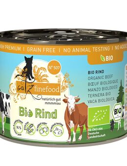 Sparpaket catz finefood Bio 24 x 200 g - No. 507 Bio-Rind