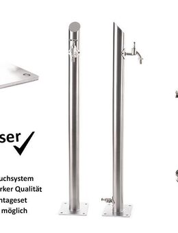 TRINKWASSER Wassersäule TSRS 1010 Edelstahl V2A rund - Hiddenhausen