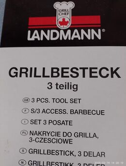 Grillbesteck landmann 3teilig zu verschenken - Martinsheim