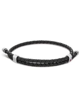 Tommy Hilfiger Armband Schmuck Edelstahl Armschmuck Lederarmband, mit Emaille