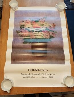 Poster Edith Schweitzer Kunsthalle Friedrich Netzel von 1990 ca. 60x81cm - Essen