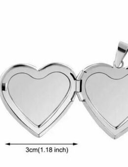Herz Anhänger Aufklappbar Liebes Foto Modeschmuck Geschenkidee Halskette 14,90 €* - Villingen-Schwenningen