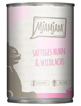 MjAMjAM 6 x 400 g - saftiges Huhn und Wildlachs