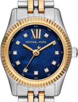 MICHAEL KORS Quarzuhr PETITE LEXINGTON MK4865, Armbanduhr, Damenuhr, Edelstahlarmband, analog, Glassteine