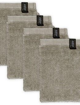 SCHÖNER WOHNEN-Kollektion Waschhandschuh Sense, (Packung, 4-St), mit Velourborte, hautschmeichelnde Airtouch Qualität, super weich