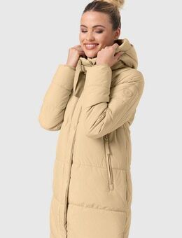Marikoo Winterjacke Soranaa langer Winter Mantel mit Kapuze