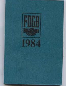 FDGB 1984 Kalender - Taschenkalenderbuch DDR alter Taschenkalender - Nürnberg