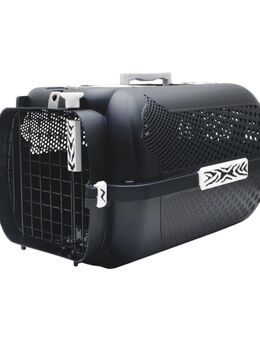 Catit Transportbox White Tiger Voyageur Black - B 38 x T 57 x H 31 cm