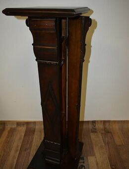 Blumensäule Holz mit Staufach - Höhe: 103 cm - München