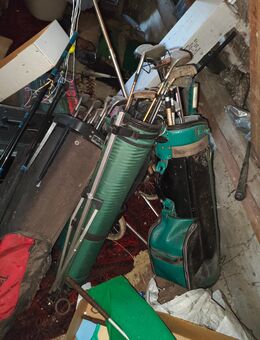 Sammlung von Vintage-Golfbags und Golfschlägern - Itzehoe