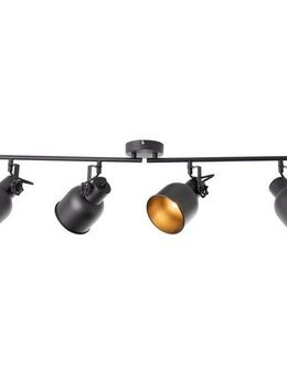 Brilliant Deckenstrahler Rolet, ohne Leuchtmittel, Spotrohr 4flg sand schwarz