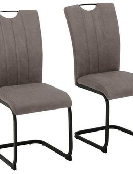 Home affaire Freischwinger Napoli (Set, 2 St), Vintage-Mikrofaser Bezug, Belastbarkeit bis 130kg, im 2er oder 4er Set