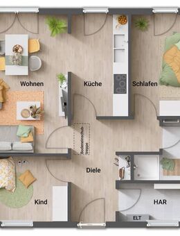 Bungalow 78 - Der Bungalow für die kleine Familie - Übersichtlich und variabel in Merseburg - Merseburg