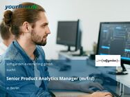 Senior Product Analytics Manager (m/f/d) - Berlin