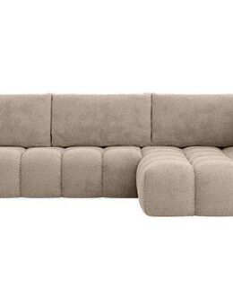 INOSIGN Ecksofa AZITA klein, L-Form, elegant und bequem Designsofa, lose Rückenkissen, traumhafte Steppung, Maße B/T/H: 296/176,5/89 cm