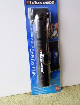 BIKEMATE Mini-Pumpe mit Manometer neu - Waldbreitbach