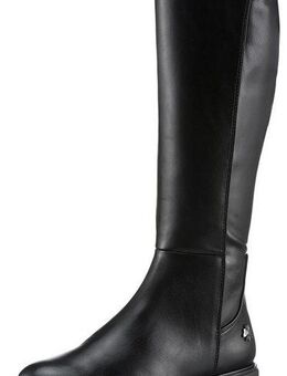 MARCO TOZZI by GMK BELLO Stiefel, Blockabsatz, Langschaftstiefel mit Logo-Schmuckelement an der Ferse