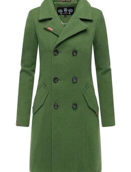 Marikoo Wollmantel Nanakoo edler Damen Trenchcoat in Woll-Optik