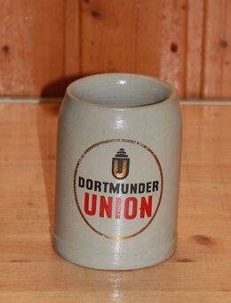 Dortmunder Union Bierkrug Steingut Steinzeug Keramik 0,5L sehr alt neuwertig (2) - Borken