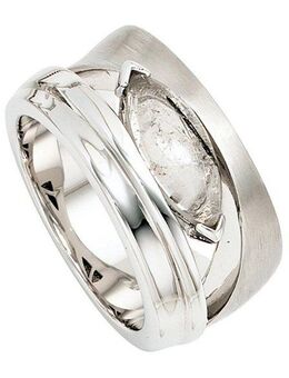JOBO Fingerring, breit 925 Silber mit Turmalin