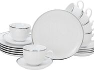 Guido Maria Kretschmer Home&Living Kaffeeservice GMK Geschirr-Set Godi (18-tlg), 6 Personen, Porzellan, Service, handbemalter Rand, 18 Teile, für 6 Personen