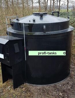 P95 gebrauchter 10.000L Polyethylen PEHD-Tank Kunststofftank Chemietank Industrietank Wassertank Flachbodentank mit Außenwanne doppelwandig lichtundurchlässig - Nordhorn