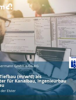 Bauleiter Tiefbau (m/w/d) als Projektleiter für Kanalbau, Ingenieurbau und Tiefbau - Köln