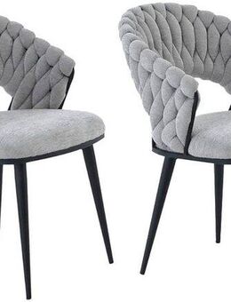 Jockenhöfer Gruppe Esszimmerstuhl Geldern (Set, 2 St), Geflochtenes Design, Chenille