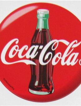 Coca Cola - runder Aufkleber 64 mm Durchmesser - Motiv A01 - Doberschütz