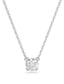 Swarovski Kette mit Anhänger Stilla Round, mit Swarovski® Kristall