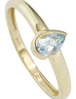 JOBO Goldring, 333 Gold mit Blautopas