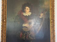 “Lautenspielerin” Gemälde mit Gutachten - Bonn