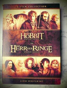 Der Hobbit + Der Herr der Ringe, Mittelerde Trilogien 6 DVD 7,- - Flensburg