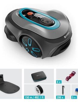 GARDENA Rasenmähroboter smart SILENO max, bis 800 m² Rasenfläche, inkl. 150 m Begrenzungskabel