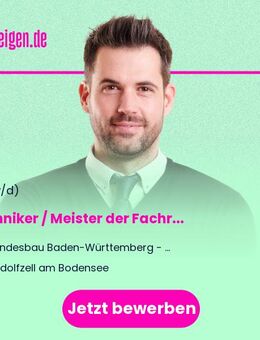 Techniker / Meister (w/m/d) der Fachrichtung Versorgungstechnik Vollzeit / Teilzeit - Donaueschingen