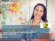 Lehrer (m/w/d) für Nachhilfeinstitut, mind. € 25,71/h - Bonn