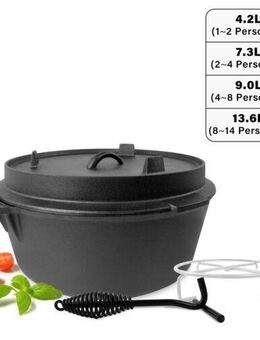 Starter Set BBQ Dutch Oven Füße ca. 13.6 Liter - Wuppertal