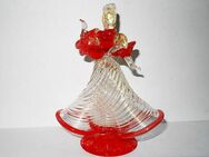 Murano Glas-Figur, Tänzerin, Mädchen, Venetian Glass Figurine, mit Gold-Einschmelzungen - Königsbach-Stein