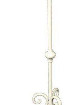 Ambiente Haus Wandkerzenhalter Kerzenständer - antikweis 80cm (1 St)