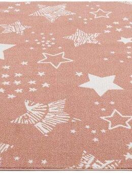 Carpet City Kinderteppich Anime9387, rechteckig, Höhe: 11 mm, Sternen-Teppich, Weicher Flor, Pflegeleicht, Kinderzimmer