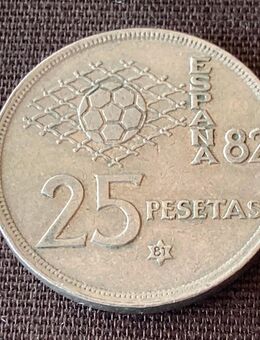 Münze Münzen Umlaufmünze Spanien 25 Pesetas 1980 im Stern 81 - Alzey