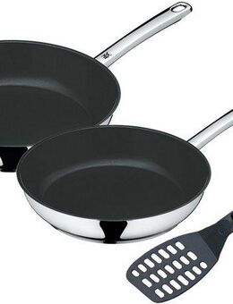 WMF Pfannen-Set Devil, Cromargan® Edelstahl Rostfrei 18/10 (Set, 3-tlg), mit Antihaftbeschichtung und Pfannenwender, Induktion