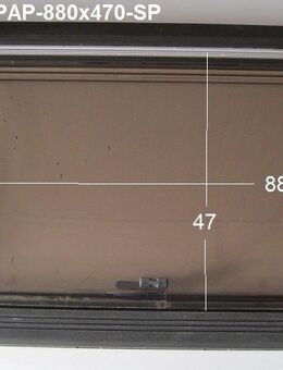 Hobby Wohnwagenfenster Parapress gebraucht ca 88 x 47 bzw 94 x 60 SONDERPREIS PPRG-RX (Riss Innenfenster) - Schotten Zentrum
